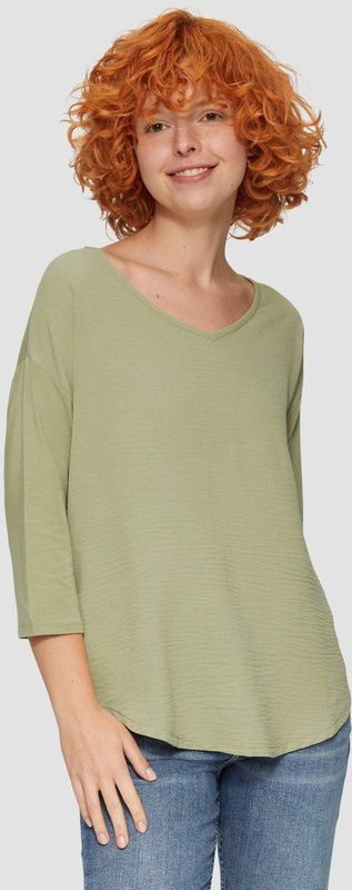 Bikini - Effen - Jersey - V-hals - Driekwart Mouw