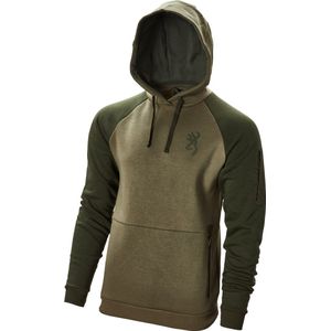 BROWNING Trui - Heren - Snapshot - Met warme pocket - Sweater, hoodie met capuchon - Groen 2XL