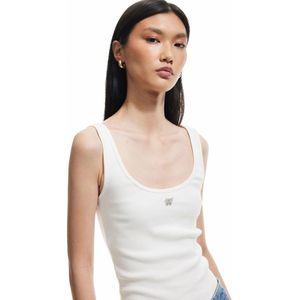 U-kraag Mouwloos Tanktop