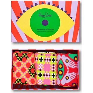 Happy Socks - Abstract Print Socks Gift Set - Unisex Sokken - 3-pack - Cadeauverpakking