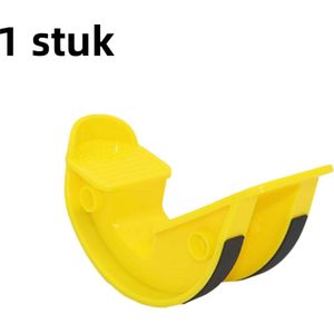 1 stuk - Voetwip - Stretchwiel - Enkelhaak Achillespees Plantaire Fascia Retractor - Spierrek Massage Fitnesspedaal - Citroengeel