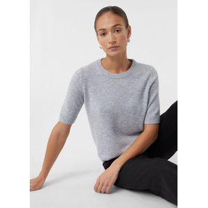 comma - Gebreide Pullover - Wolmix - Dames - 1/2-Mouwen