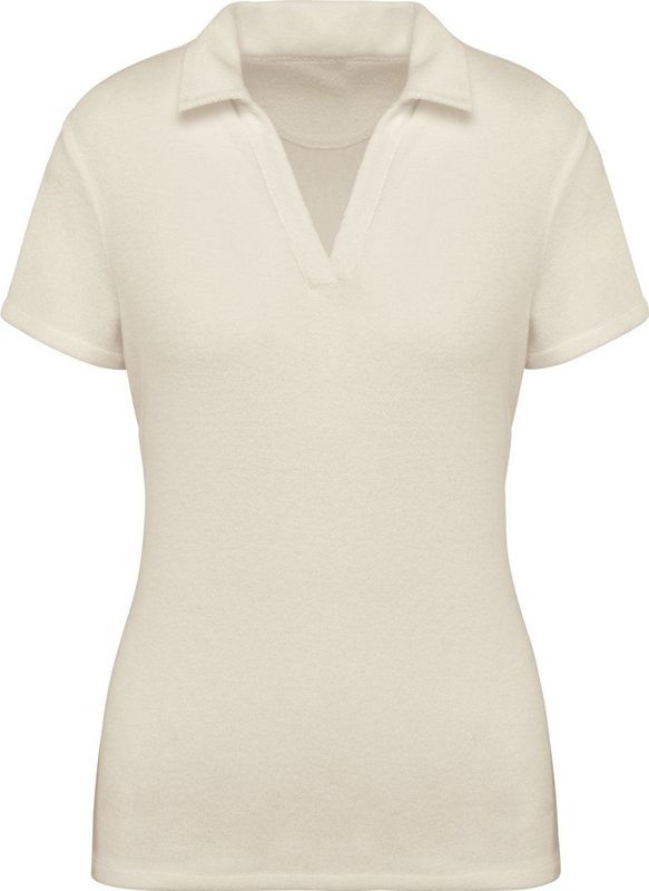 Native Spirit Ecologische badstof damespolo NS228 - Ivory - L