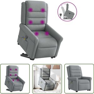 vidaXL Draaihoek Sleutel - Dynamische Sleutel - Sta-op-massagestoel verstelbaar stof lichtgrijs - Gereedschapset - Mechanica Tools - Sleutels