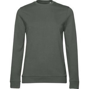 Sweater 'French Terry/Women' B&C Collectie maat S Millennial Khaki