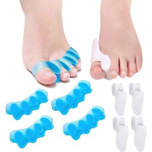 Teenscheiders voor zachte verlichting van overlappende tenen - 4 paar gel teenspreiders