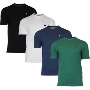 Donnay - T-shirt Vince - Sportshirt - Zwart - 4-Pack
