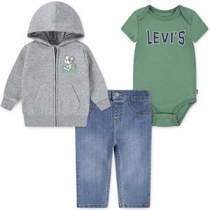 Levi's - Kids Denim Set - Veelkleurig - Bodysuit en Hoodie