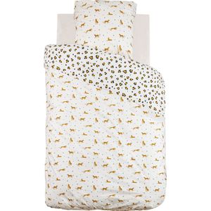 Atmosphera Kids Dekbedovertrek set met 1 kussensloop 140x200cm/65x65cm - Luipaard