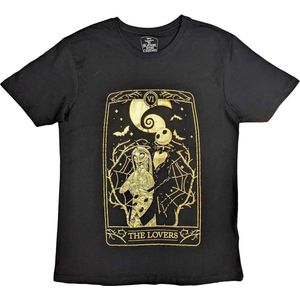 Disney The Nightmare Before Christmas - Jack & Sally Lovers Heren T-shirt - L - Zwart