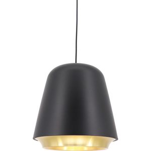 Hanglamp Santiago Zwart/Goud - Ø35cm - E27 - IP20 - Dimbaar > lampen hang zwart goud | hanglamp zwart goud | hanglamp eetkamer zwart goud | hanglamp keuken zwart goud | led lamp zwart goud | sfeer lamp zwart goud