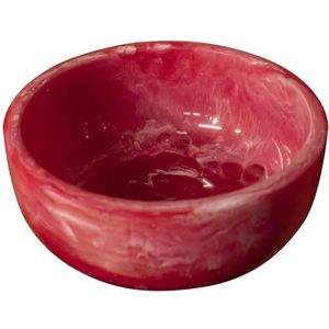Schaal Loftli Pink Polyresin | L 21 cm | W 21 cm | H 9 cm | Polyresin