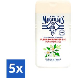 Le Petit Marseillais - Douchecrème - Oranjebloesem - Hydraterend - 250ml - Bulkverpakking - 5 stuks