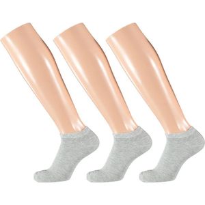 Bamboe sokken sneaker 3 paar - Grijs - Bamboe Sokken Heren - Maat 43/46