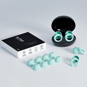 Oordopjes met ruisonderdrukking voor de slaap - Zachte oordopjes met ruisonderdrukking - Premium oordopjes - Siliconen oordopjes - 8 maten oordopjes - Geschikt voor concerten, slapen en studeren - Blauw