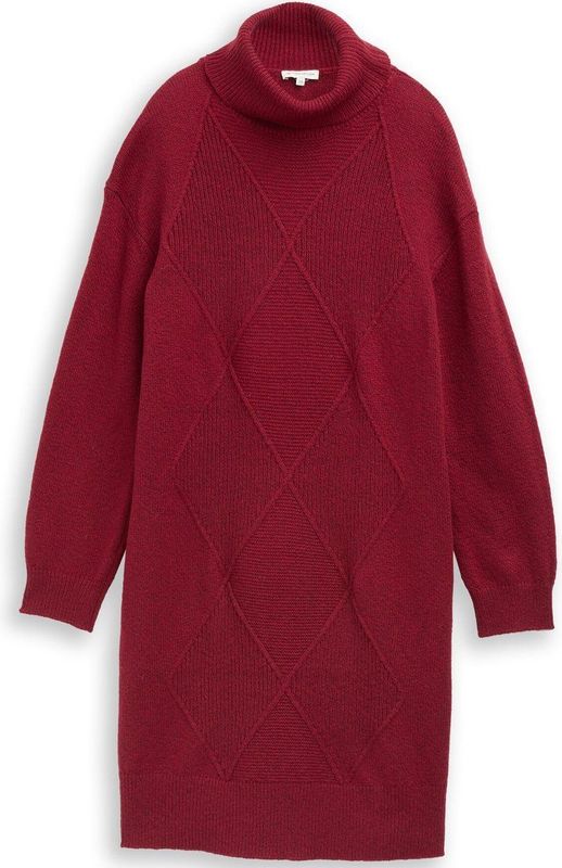 Tom Tailor - 1049141 - Damesjurk - Rumba Red Melange