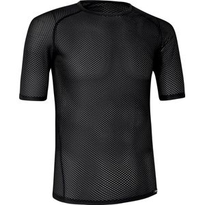 GripGrab - Ultralight Mesh Korte Mouw Base Layer Zomer Fiets Ondershirt Polygiene Zweethemd - Zwart - Heren - Maat XS