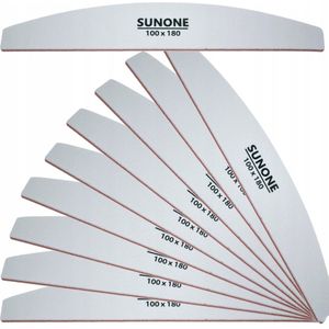 10x SUNONE Nagelvijl Wit Laars 100/180 - Manicure & Pedicure