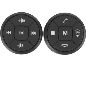 Bluetooth Steering Wheel Control Button Radio Volume Durable Wireless Universal with Silicone Cover - Lightweight & Easy to Use .