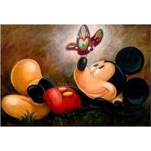Diamond painting – mickey mouse– 50x40 cm – vierkante stenen