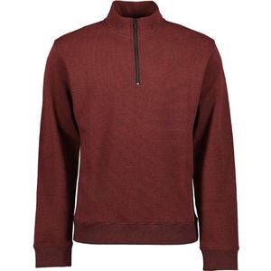 Blue Seven - Trui 370188 rood melange + korte rits - maat M