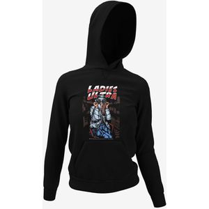 SOL'S Spencer - Dames Hooded Sweatshirt - Voetbalsupporters - Zwart Maat L