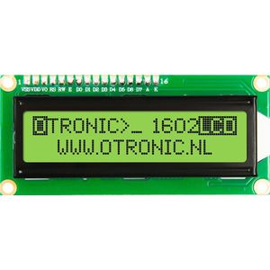 OTRONIC® 1602 LCD groen/zwart met backlight 5V | Arduino