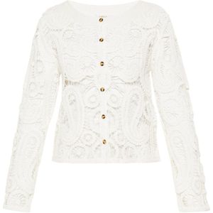 usha - FESTIVAL - Gebreid Vest - Wit