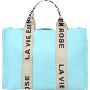 La vie en rose shopper - Blauw - dames - 16 x 31 x 41