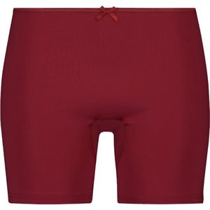 RJ Bodywear Pure Color dames extra lange pijp short - donkerrood - Maat: XXL
