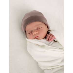 Wollen baby muts - Merinowol - Peppercorn 62