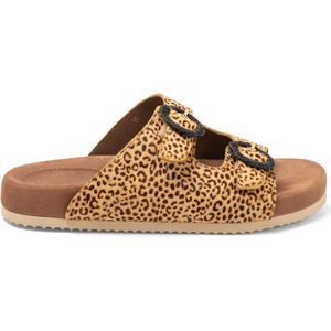 Lazamani - Karmen Dames Slippers Leopard - Maat 39