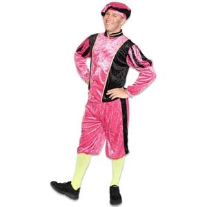 Roetveeg Pieten kostuum voor volwassenen - roze / zwart - Pietenpak XL