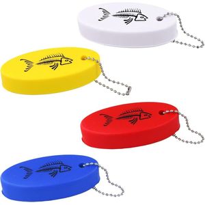 Allecto Plus - 4 Stuks Drijvende Sleutelhanger voor Watersport - Reddingsbuis Accessoires - Varen en Surfen - Inclusief 4 Kleuren