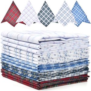 Allecto Plus - Katoenen Zakdoeken voor Heren - Grote Verpakking van 15 Stuks