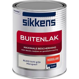 Sikkens - Buitenlak - Verf - Hoogglans - Mengkleur - RIJKS licht grijs - 1 liter