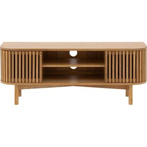 Goossens - Soho - Tv Meubel - Hout Blank - 130 Cm Breed