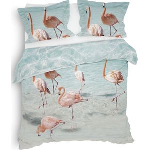 Heckett & Lane Madiki Dekbedovertrek - Lits-jumeaux - 260x200/220 cm - Aquatic Pink