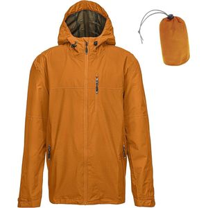PolkaHome ® Regenjas voor heren, waterdicht, outdoorjas, lichte vrijetijdsjas, opvouwbaar, windjack, fiets, regenjas met capuchon