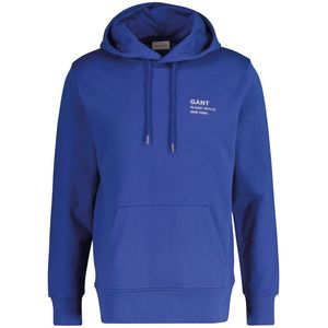 Gant - Script Graphic - Hoodie - Blauw