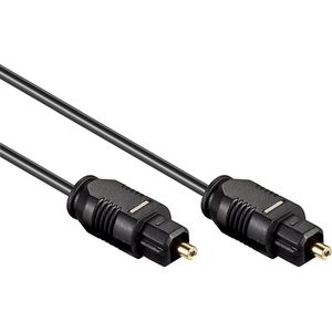 Digitale optische Toslink audio kabel - 2,2mm / zwart - 10 meter