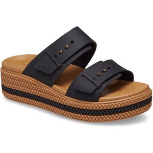 Crocs - Brooklyn Woven Buckle - Sandalen - Zwart - Matlite™