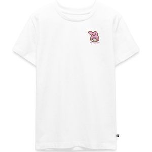 My Melody Geborduurd Portret Premium T-Shirt Tiener