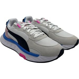 Puma Wild Rider Rollin' - Wit/Roze/Blauw/Zwart- Sneakers - Dames - Maat 38.5