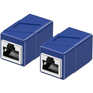 Ethernet Koppeling 2-pack Vrouwelijk naar Vrouwelijk - Verlengingsadapter voor Netwerkkabels - Ideaal voor Cat8/Cat7/Cat6/Cat6a/Cat5e/Cat5