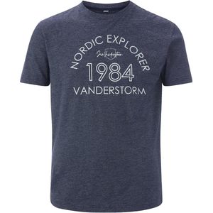 Jan Vanderstorm herren T-Shirt - 60/62 - donkerblauw
