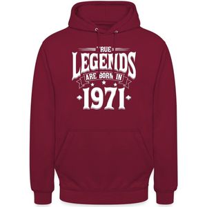 Legenden Worden Geboren In 1971 50ste Verjaardag Hoodie unisex