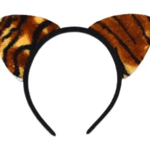 Akyol - Tijger Haarband - Tijger Oortjes - Met Oren - Diadeem - Verkleden - One size fits all - haarband voor kinderen - tijgerprintje - haarband met tijgerprint