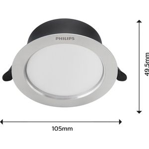Philips Diamond Cut inbouwspot - Zilver - 3.5 W - 1-pack