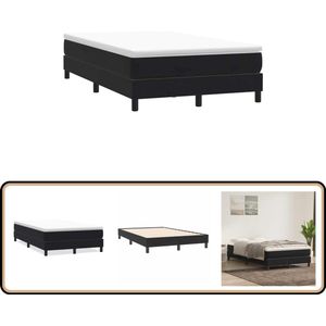vidaXL Boxspring zonder matras fluweel zwart 120x210 cm